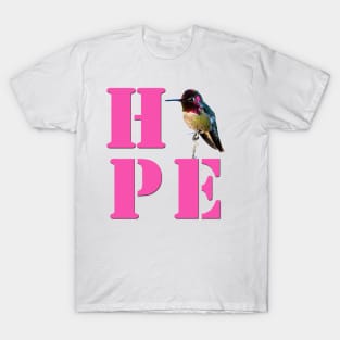 HOPE - Anna's Hummingbird Photo T-Shirt